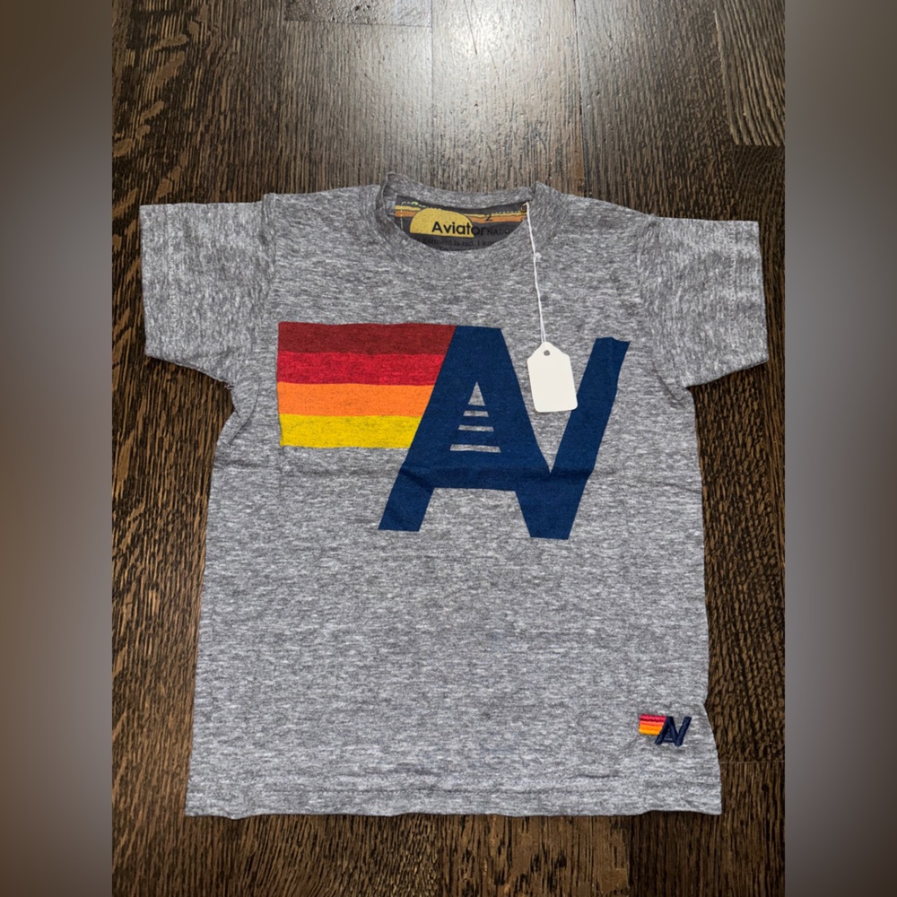 Aviator nation charcoal grey Tee